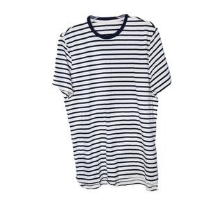 Five Four Striped Tee Shirt Men Size Medium Short Sleeve